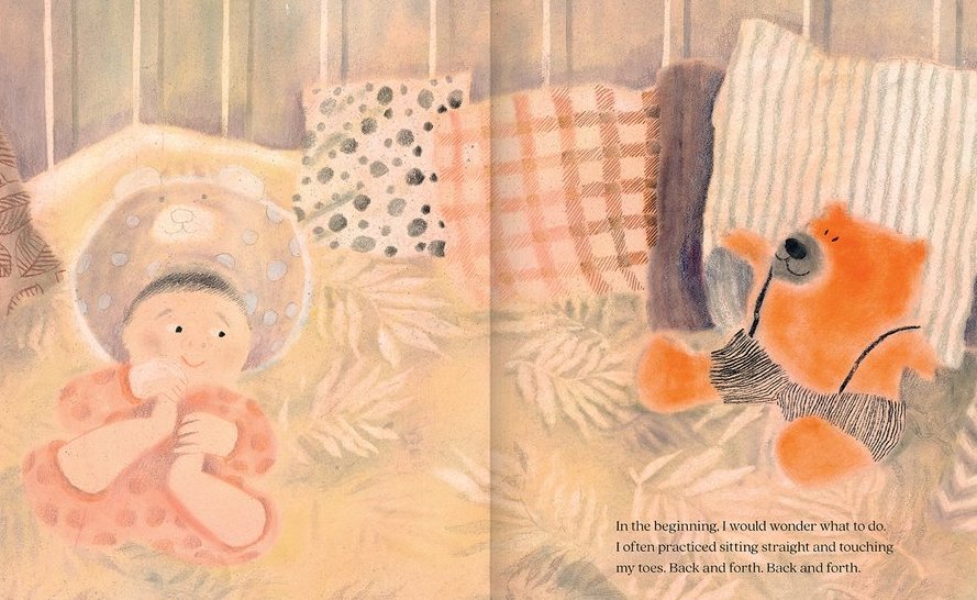 Teddy Let's Go toe touching - Story Snug